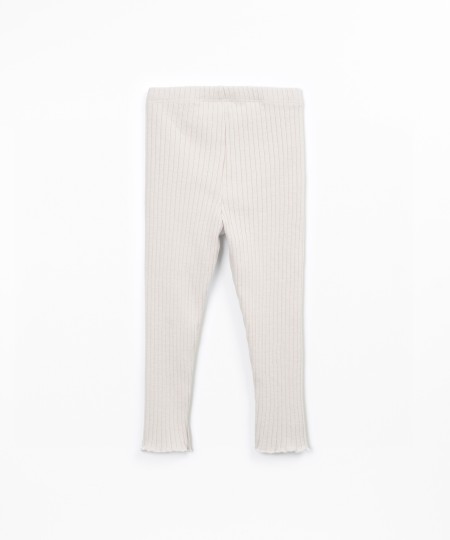 Legging en maille côtelée