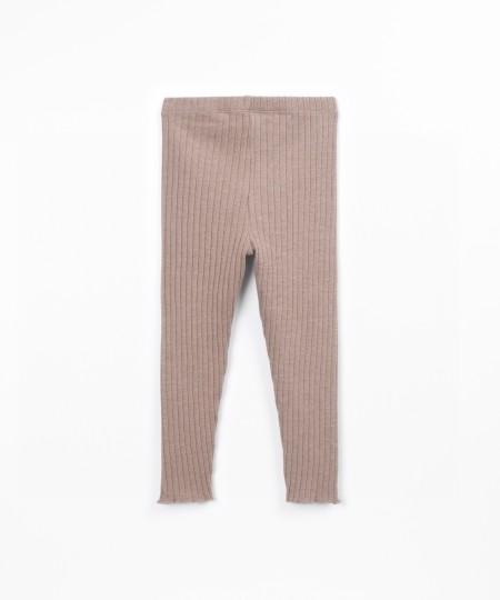 Legging en maille côtelée