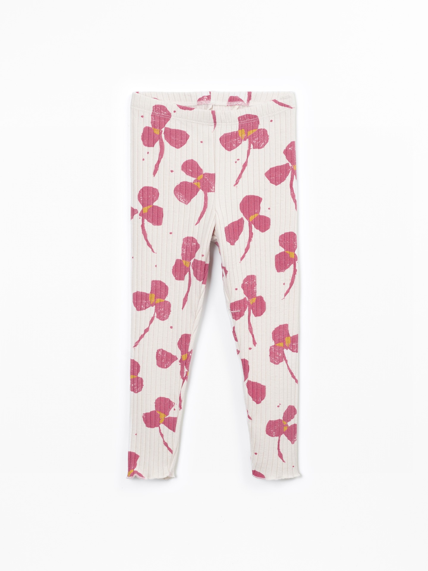 Legging en maille côtelée à imprimé