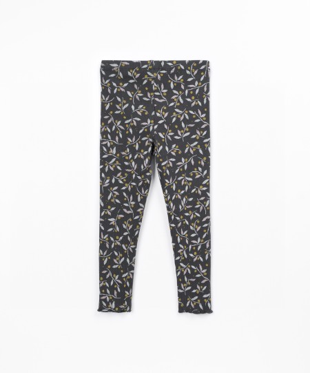 Legging en maille avec mélange de fibres