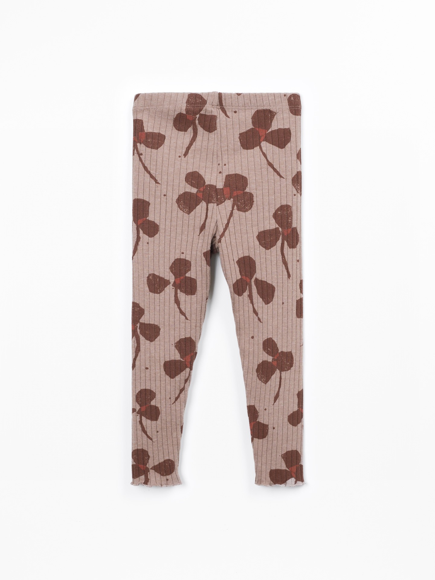 Legging en maille côtelée imprimé