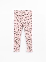 Knitted leggings with fibre blend