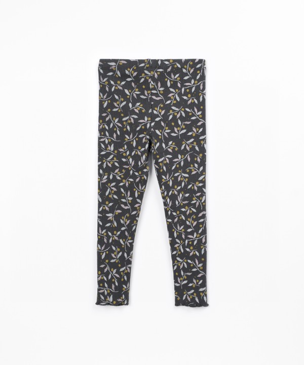 Knitted leggings with fibre blend