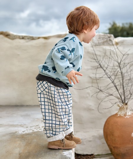 Cotton fabric trousers