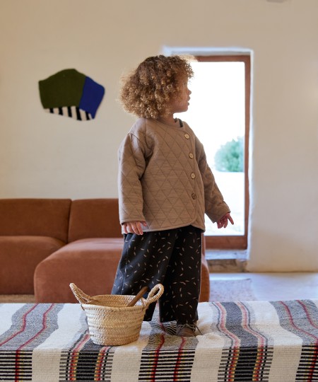 Veste matelass�e avec boutons en coco