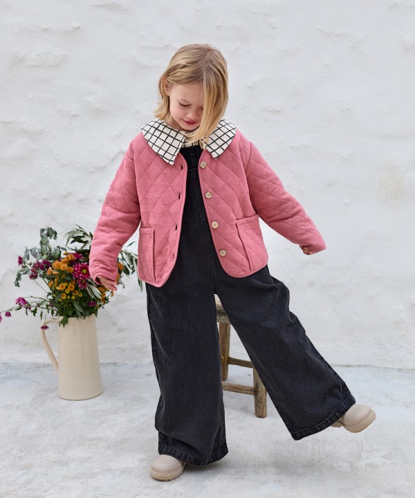 Denim dungarees with adjustable straps