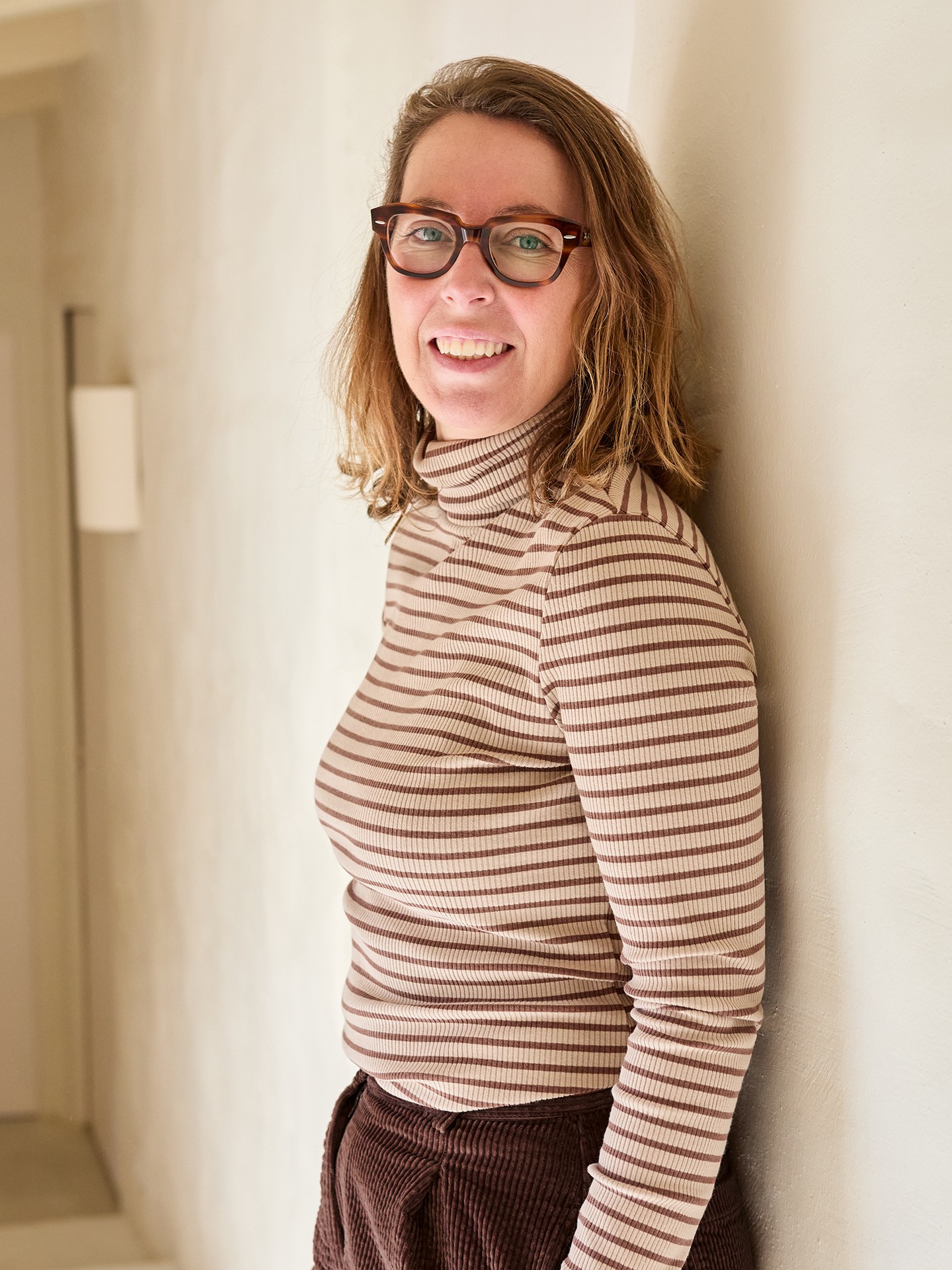 Pull en maille à motif rayé