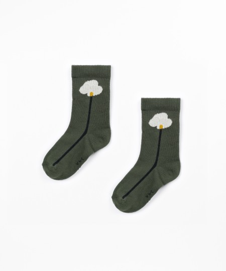 Socks with tree design