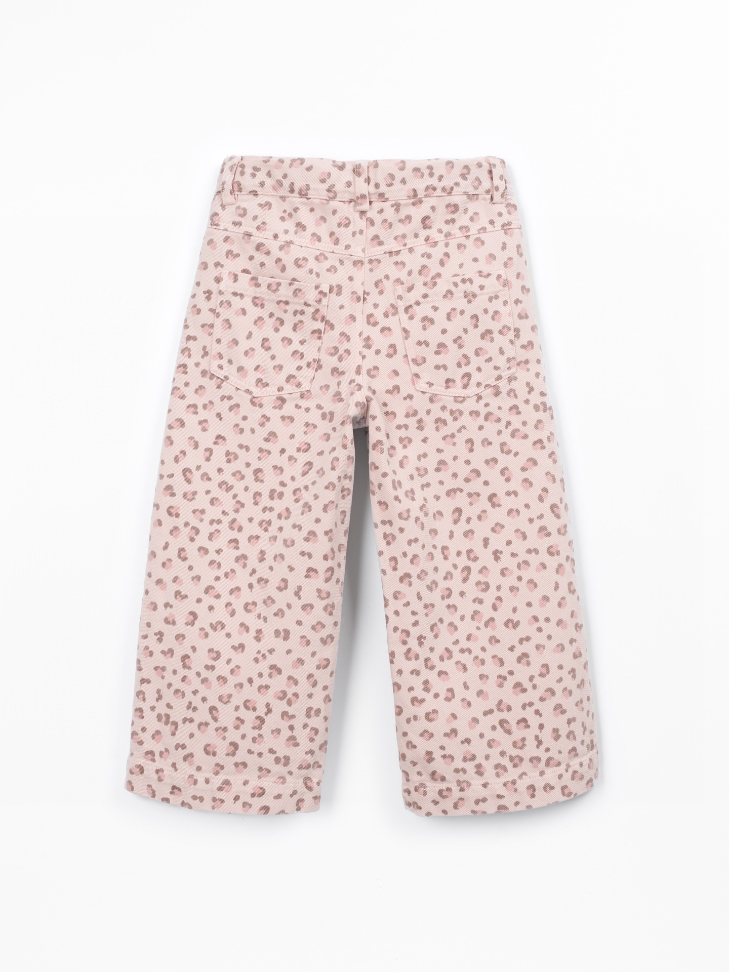 Printed twill trousers