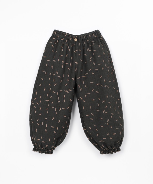 Cotton knit trousers