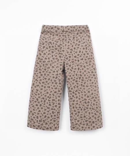 Pantalon en sergé imprimé