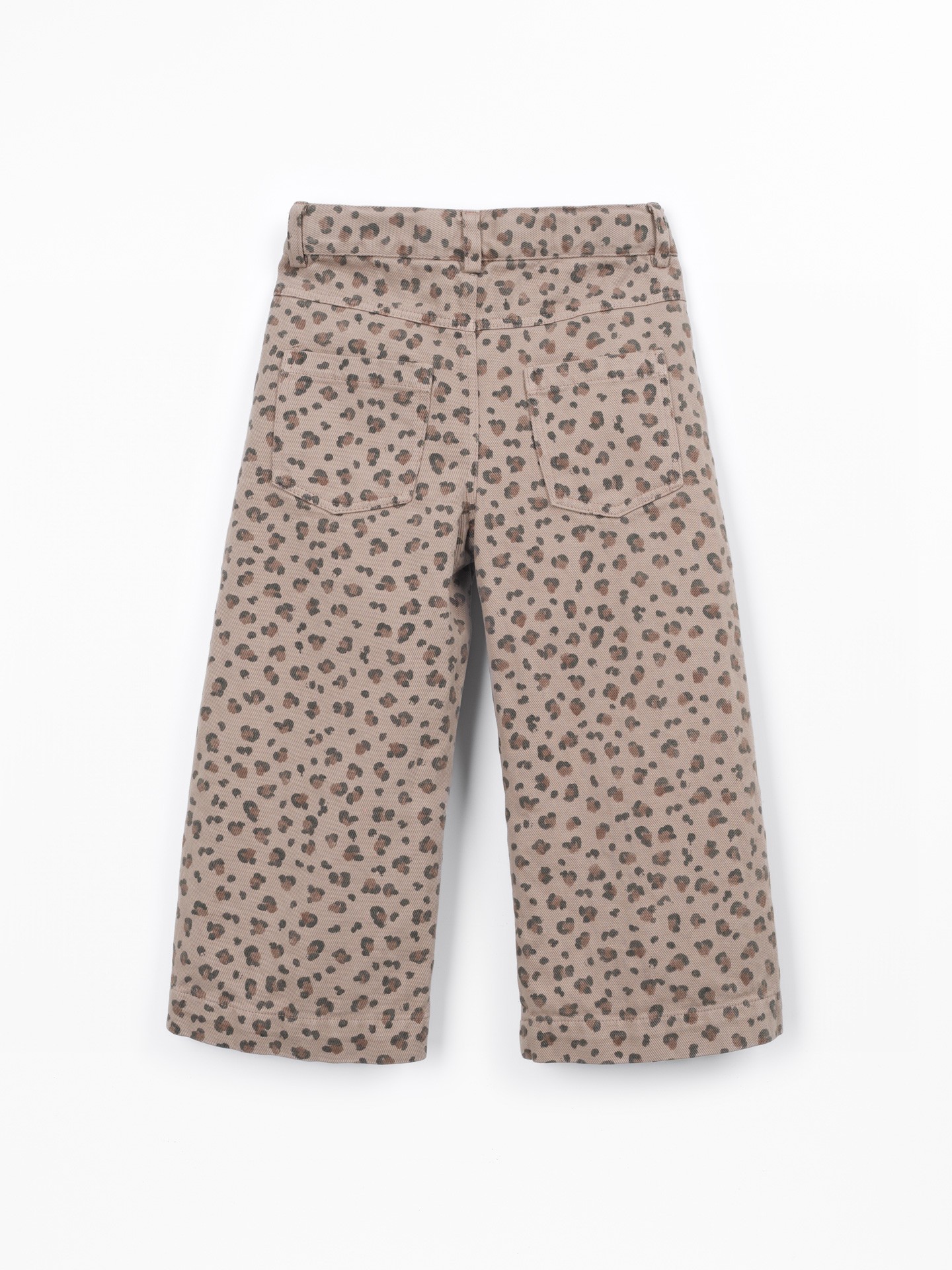 Calça de sarja com estampado