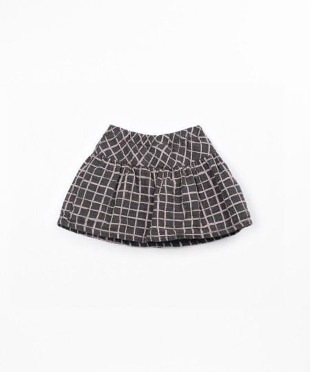 Falda-pantalón de tejido de algodón