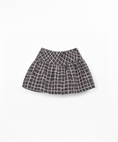 Cotton woven skort