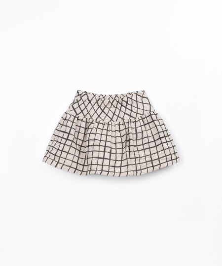 Cotton woven skort