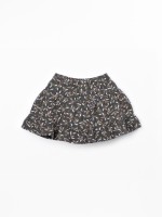 Leaf-print skort
