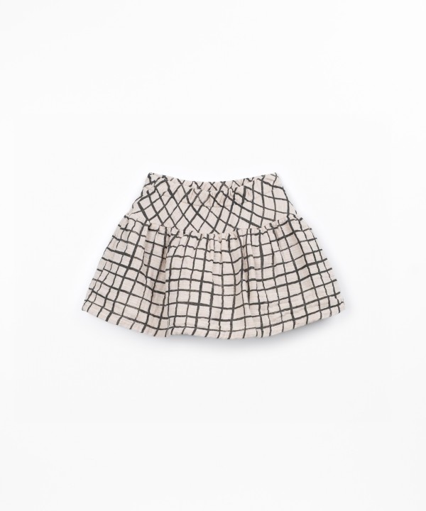 Cotton woven skort