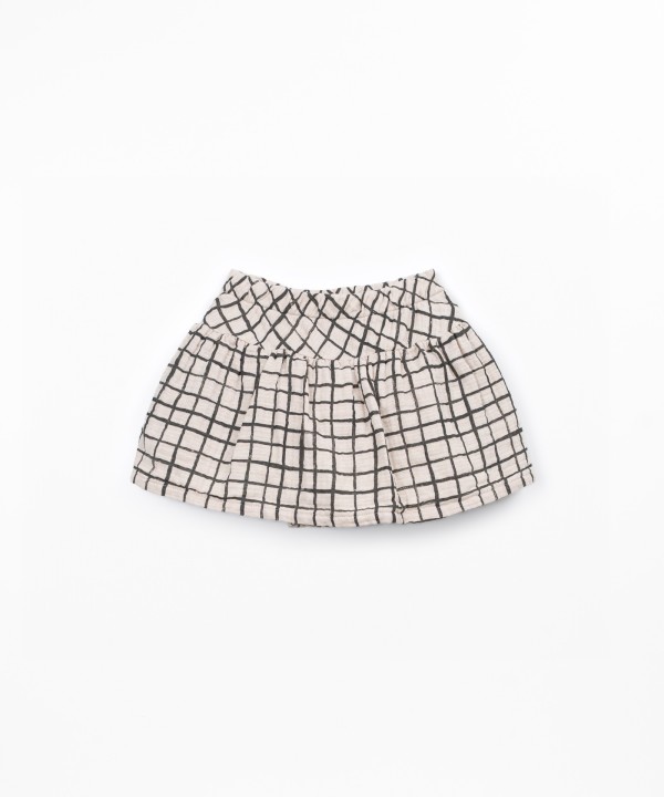 Cotton woven skort