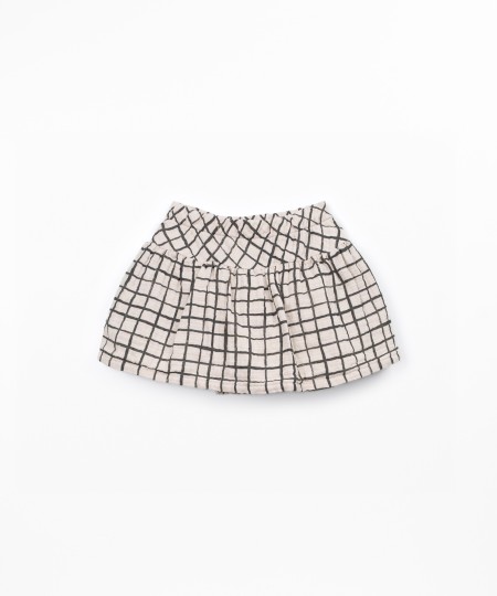 Cotton woven skort