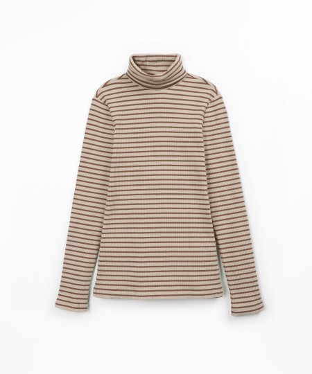 Pull en maille à motif rayé
