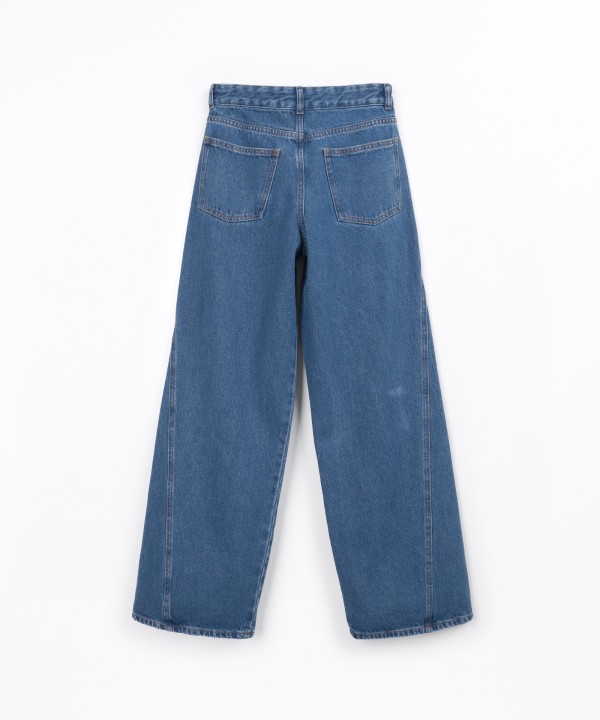 Denim trousers with pockets
