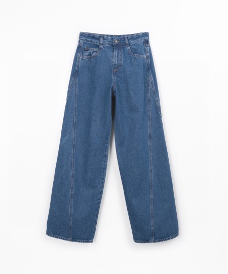 Denim trousers with pockets