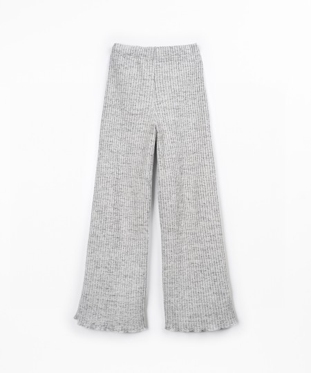 Pantalon en maille à taille élastiquée