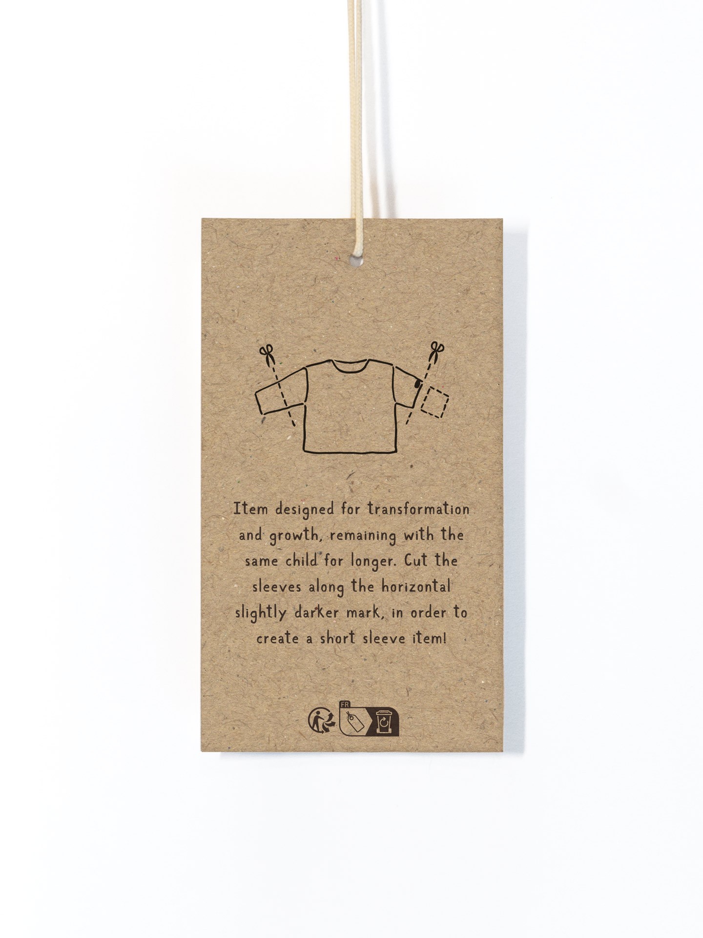 T-shirt en maille avec mélange de fibres recyclées