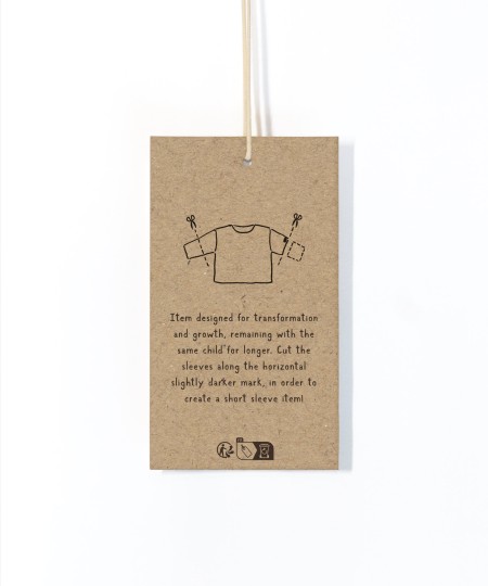 Knitted T-shirt with recycled fibre blend