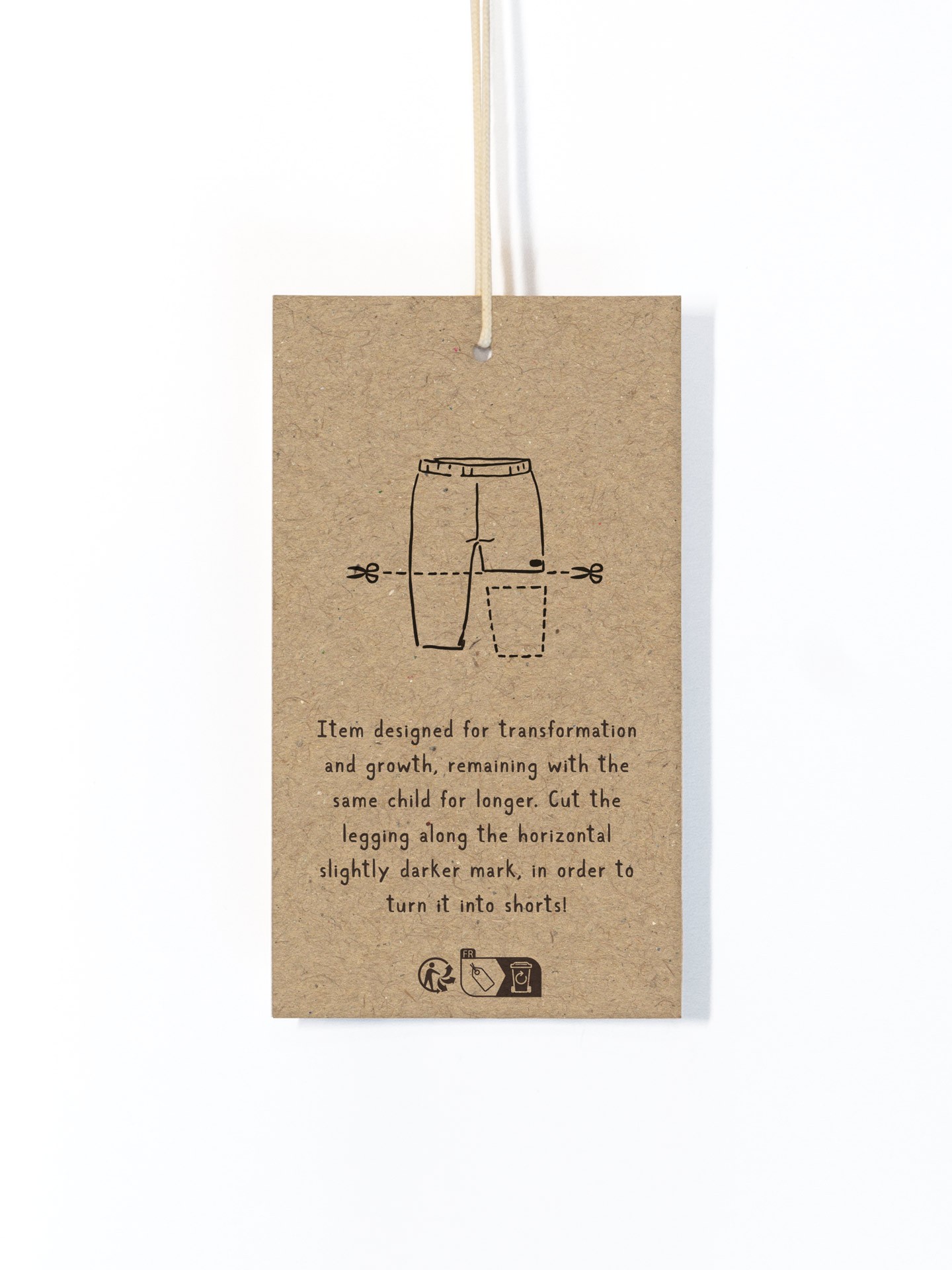 Printed twill trousers