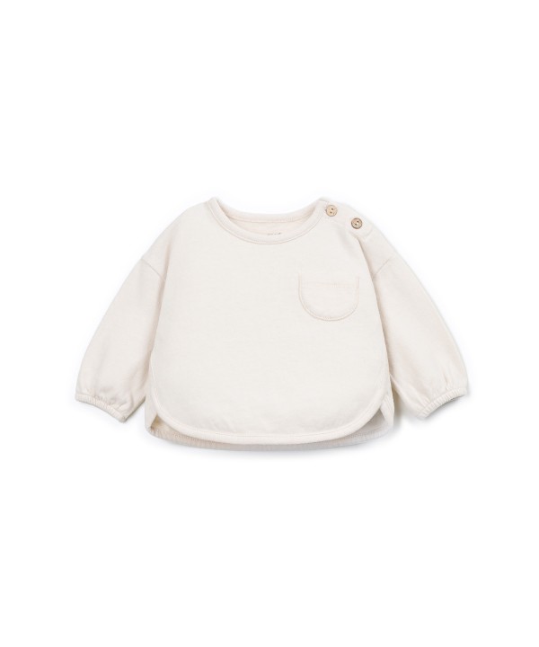Jersey t-shirt with recycled fibers