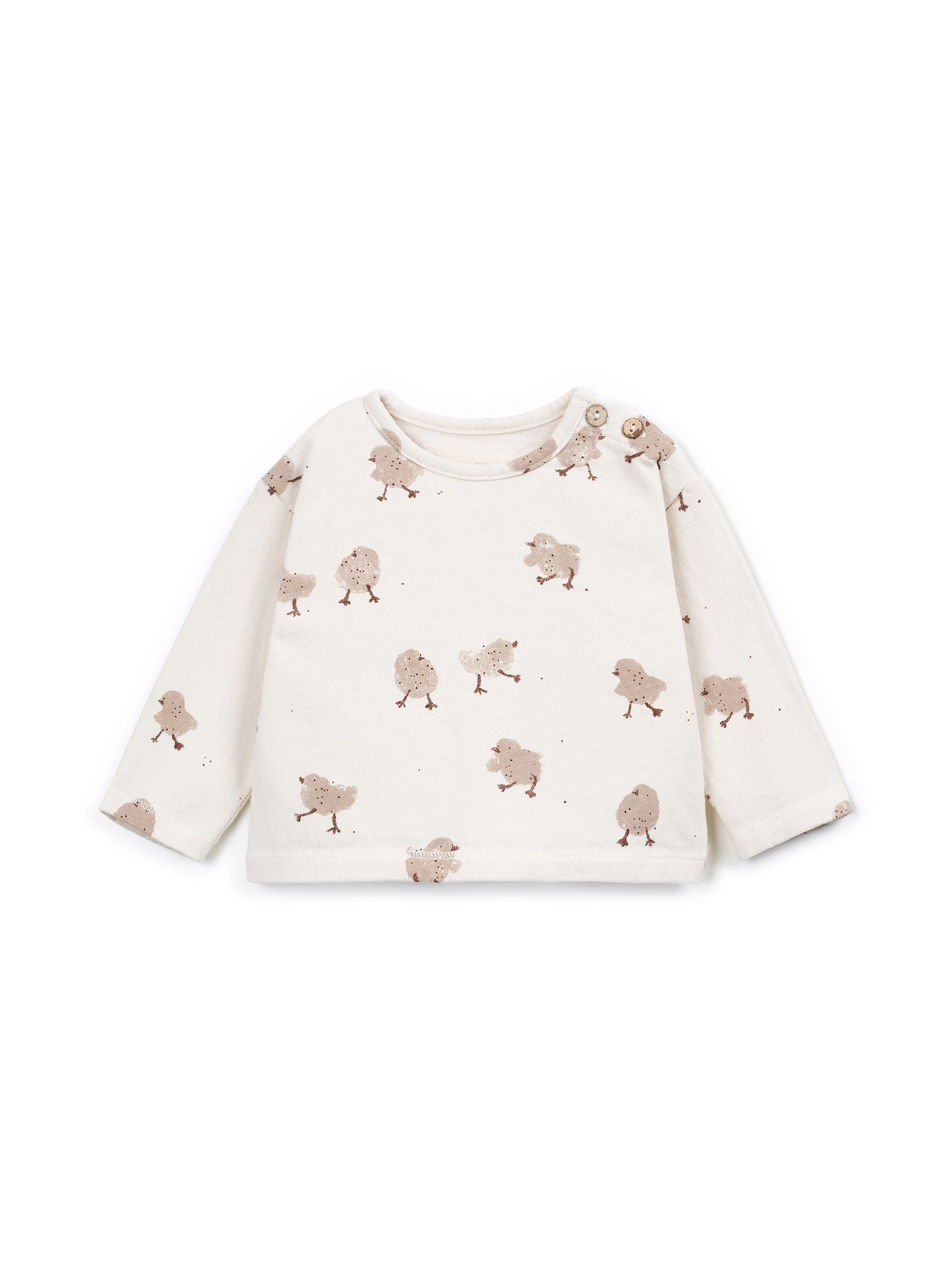 T-shirt with a mixture of natural fibers and recycled fibers
