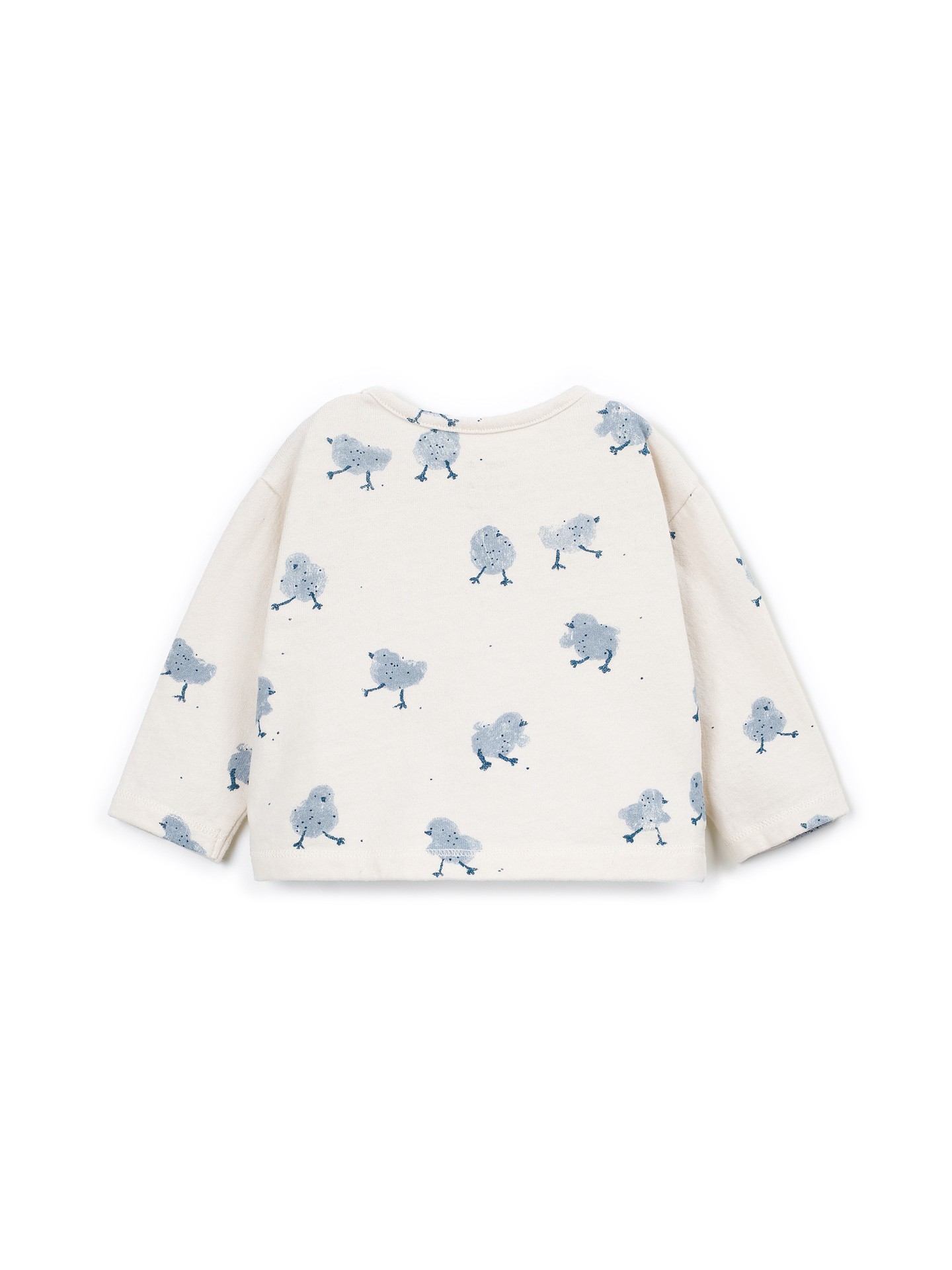 T-shirt with a mixture of natural and recycled fibers