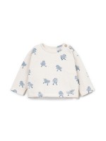 T-shirt with a mixture of natural and recycled fibers