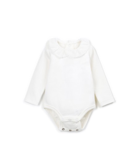 Body en maille avec mélange de coton et coton recyclé
