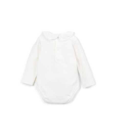 Body en maille avec mélange de coton et coton recyclé