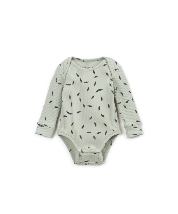 Body with little leaves print