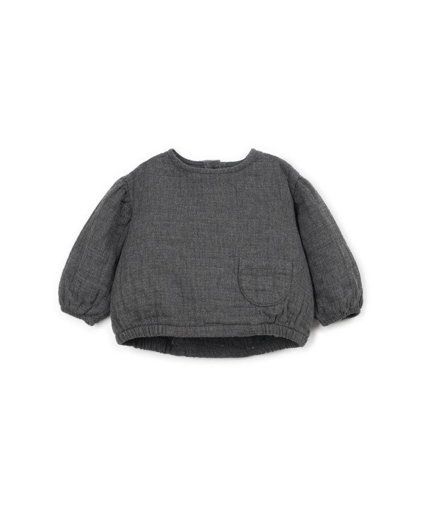 Cotton fabric blouse