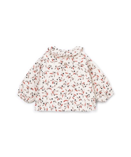 Blouse avec imprimé en tissu de coton