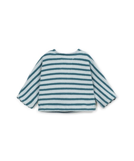 Camisola de malha com mistura de fibras naturais e algodão reciclado