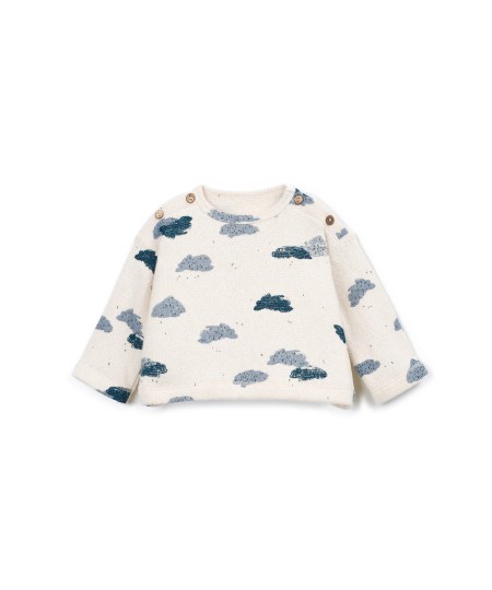Pull en maille avec mélange de fibres naturelles et fibres recyclées - Image product