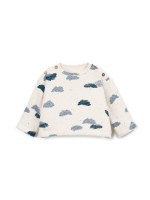 Pull en maille avec mélange de fibres naturelles et fibres recyclées Pull en maille avec mélange de fibres naturelles et fibres recyclées