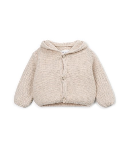 Knit jacket with front opening - Image product