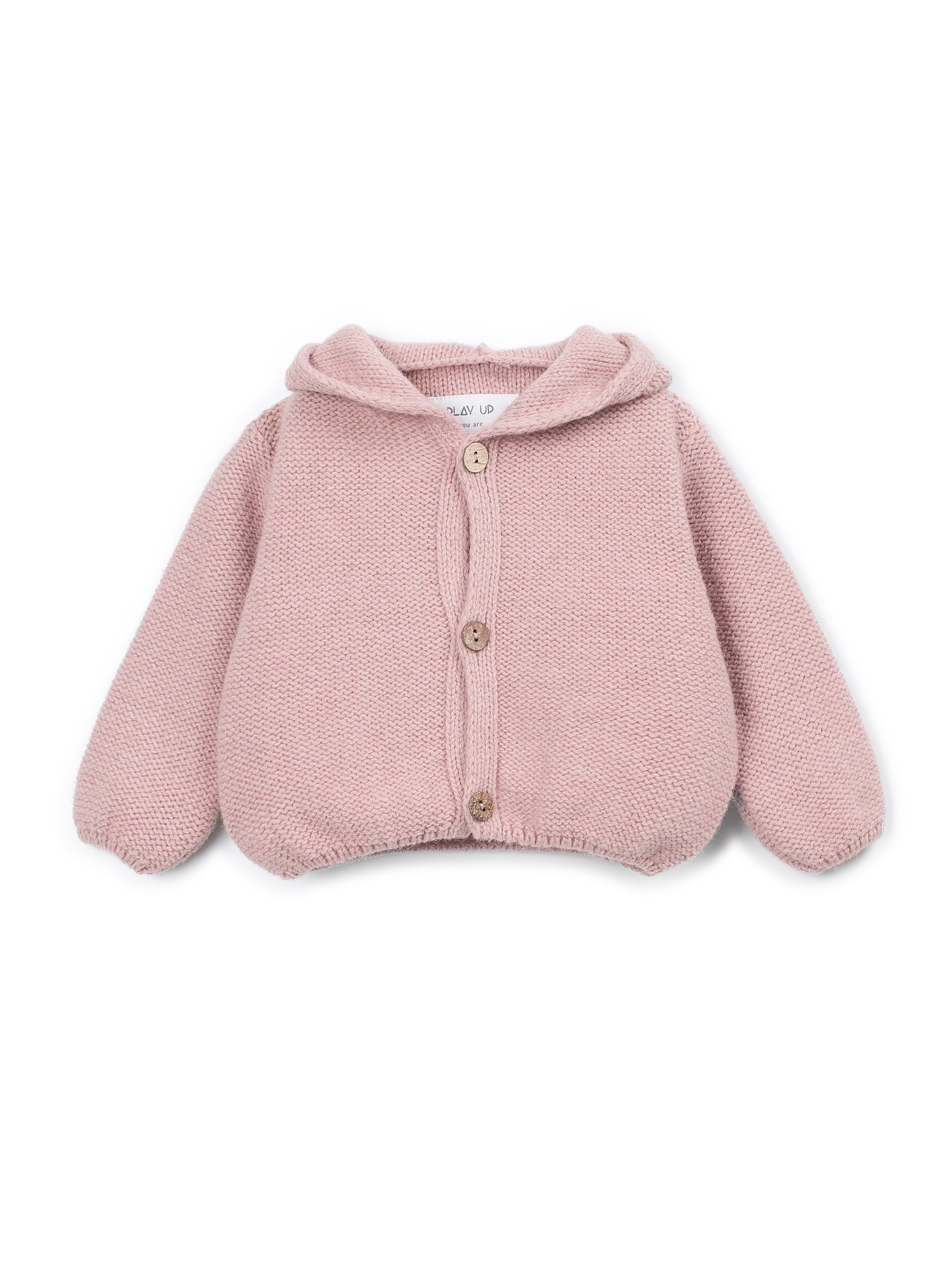 Manteau en tricot avec ouverture frontale