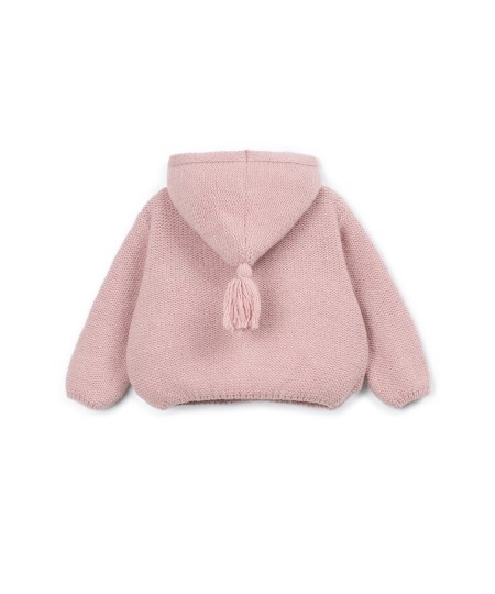 Manteau en tricot avec ouverture frontale