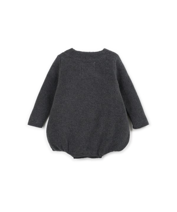 Polar knit jumpsuit in organic cotton