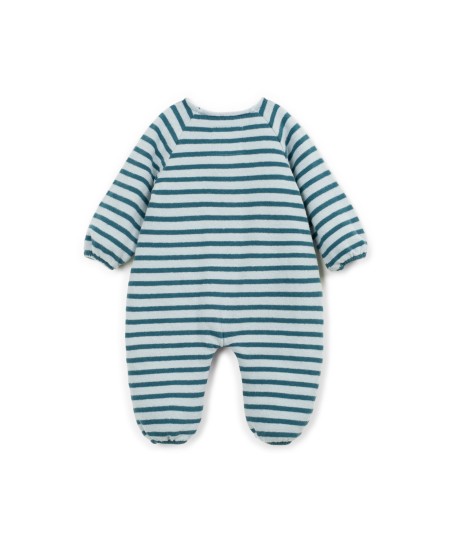 Combinaison en maille avec mélange de fibres naturelles et recyclées