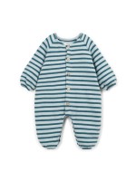 Knit jumpsuit with a mixture of natural and recycled fibers Knit jumpsuit with a mixture of natural and recycled fibers
