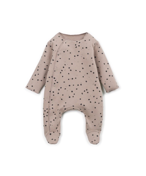 Jersey jumpsuit with natural fibers