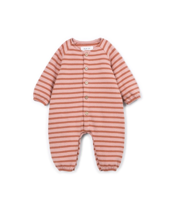 Jersey jumpsuit with a blend of natural and recycled fibers
